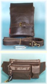 【再入荷】シンプル合皮シザーバッグ＆使い勝手の良いウエストポーチ