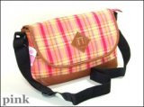 【新入荷】チェック柄メッセンジャーバッグ(3色有)