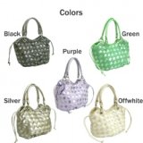 【新入荷】【FISCH】春夏コンビメッシュ手提げバッグ（５カラー）