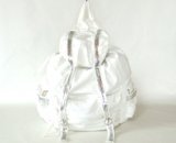 【新入荷】織りキャンバスキラキラスパンコール付きリュックサック