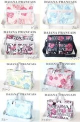 【新入荷】薔薇＆蝶＆英字柄ショルダー＆ボストンバッグ(５色有)