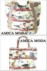 【新入荷】キャットプリントバルーントートバッグ＆キャットプリントＡ４対応トートバッグ