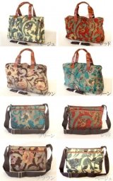 【新入荷】ゴブラン花柄２ＷＡＹボストンバッグ＆ショルダーバッグ