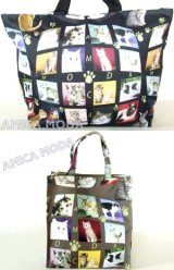 【新入荷】沢山の可愛い子猫プリント大型トート＆手提げバッグ