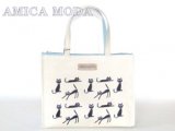【新入荷】AMICAMODAキャットプリントＡ４トートバッグ