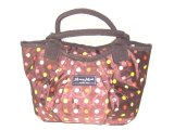 【新入荷】カラフルドットジャガード手提げバッグ