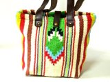 【新入荷】インドエスニックカラフルショルダートートバッグ
