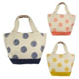 【新入荷】手書きドット帆布トートバッグ