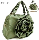 【新入荷】FISCH大きなコサージュ2WAYショルダーバッグ