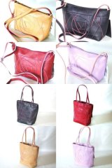 【新入荷】カットフラワー合皮ショルダーバッグ＆手提げバッグ