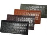 【新入荷】クロコ型押し本牛革長財布＆キーケース