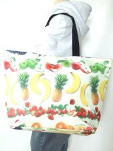 【新入荷】美味しそうなフルーツプリントトートバッグ