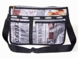 【新入荷】拡幅機能英字新聞ショルダーバッグ
