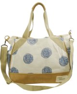 【新入荷】手描きスウェットドット2wayトートバッグ