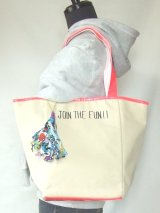 【新入荷】カラフル裏地＆フリンジ付き帆布トートバッグ