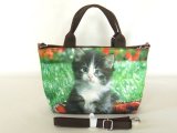 【新入荷】小猫転写2way手提げバッグ