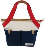 大きなツインポケットがかわいいバイカラートートバッグが入荷しました！