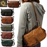 ユニセックスで使えるデザイン！ヴィンテージフェイクレザーショルダーバッグが入荷しました！