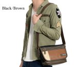 ヴィンテージなシボ感のある合皮を絶妙なバランスで配色したミニショルダーバッグが入荷しました！