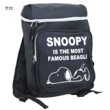 人気キャラクター『スヌーピー』がプリントされたタップリ入るスクエア型リュックサックが入荷しました！
