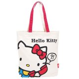 ハローキティがでっかくプリントされた注目度満点の大きめトートバッグが入荷しました！