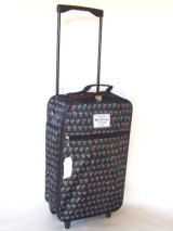 カラフルな猫のイラストがキュートな折り畳み収納可能なキャリーバッグが入荷しました！