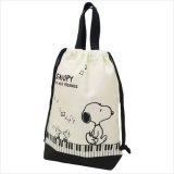 体育館シューズ入れにぴったりな、スヌーピー＆鍵盤プリントのキュートなシューズバッグが入荷しました！