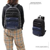 中綿を使いキルティング状にステッチを入れたボリューム感のあるバックパックが入荷しました！