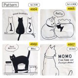 レディース＆女の子向け猫イラスト天ファスナー帆布キャンバストートバッグが入荷しました！