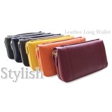 たっぷり入る２室式大容量メンズ＆レディース向け持ち手付き牛革長財布が入荷いたしました！