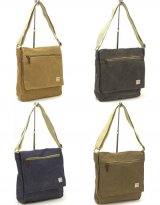 【再入荷】人気の帆布工房斜め掛けメンズＡ４フラップショルダーバッグ縦型Ｌ(４色有) 