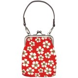 さくら柄が可愛いストラップ付き縦型がま口財布が入荷しました！