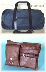 【再入荷】DIVERCREST/2wayロールボストン＆CUBIC CORE/２ｗａｙポーチ