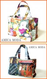 【新入荷】可愛い熊のぬいぐるみプリントトート＆レストラン写真プリントトート