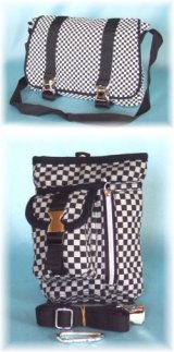 【再入荷】チェッカーフラッグ・メッセンジャー＆シザーバッグ