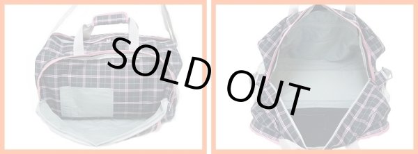 画像3: 【１４％ｏｆｆ】BENETTON/ベネトンチェック柄ボストンバッグ(３色有) (3)