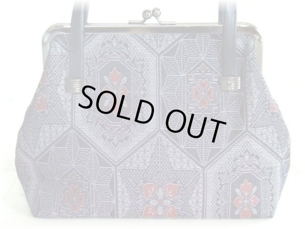 画像4: がま口タイプ　和柄ハンドバッグ (4)