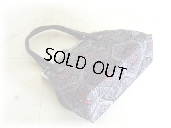 画像2: がま口タイプ　和柄ハンドバッグ (2)