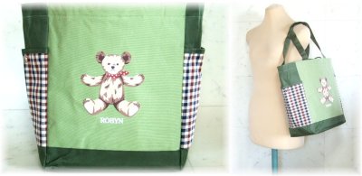 画像2: 【sale】熊プリント保温保冷トートバッグ(2色有)
