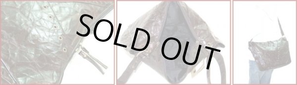 画像4: ＜訳あり＞レディース・メンズミリタリー調クリンクル加工ショルダーバッグ(３色有) (4)