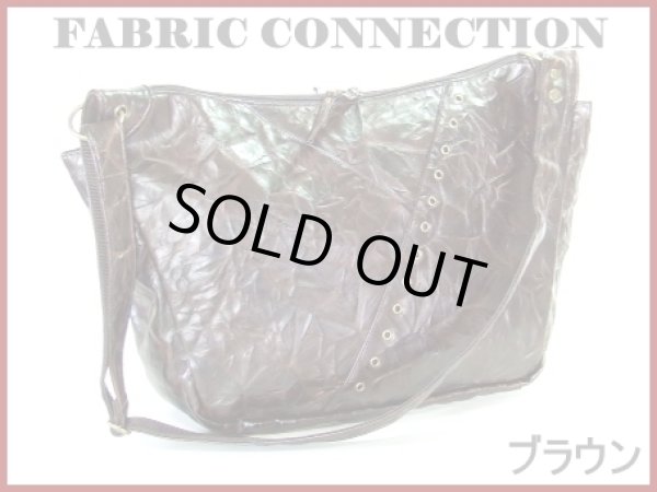 画像2: ＜訳あり＞レディース・メンズミリタリー調クリンクル加工ショルダーバッグ(３色有) (2)