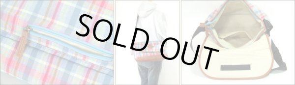 画像5: チェック柄メッセンジャーバッグ(３色有) (5)