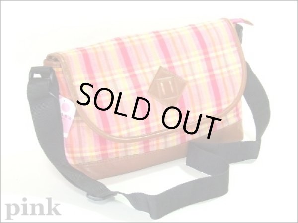 画像2: チェック柄メッセンジャーバッグ(３色有) (2)