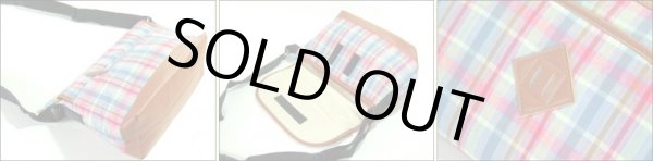 画像4: チェック柄メッセンジャーバッグ(３色有) (4)