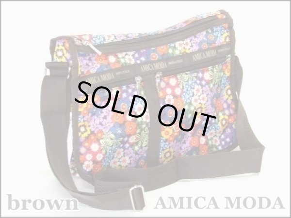 画像4: 拡幅機能キレイな小花柄ショルダーバッグ(２色有) (4)