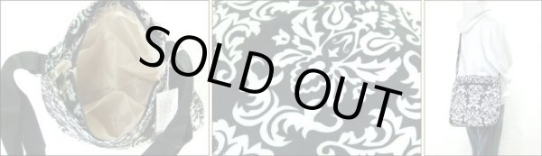 画像3: 【メール便ok】拡幅機能アラベスク柄ショルダー(2色有) (3)