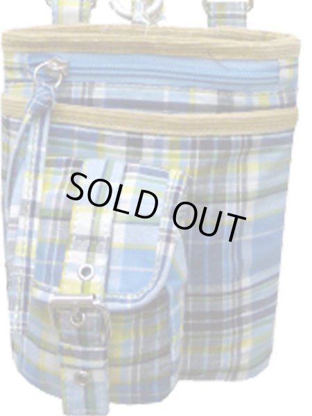 画像4: 【メール便ok】コットンチェックシザーバッグ(３色有) (4)