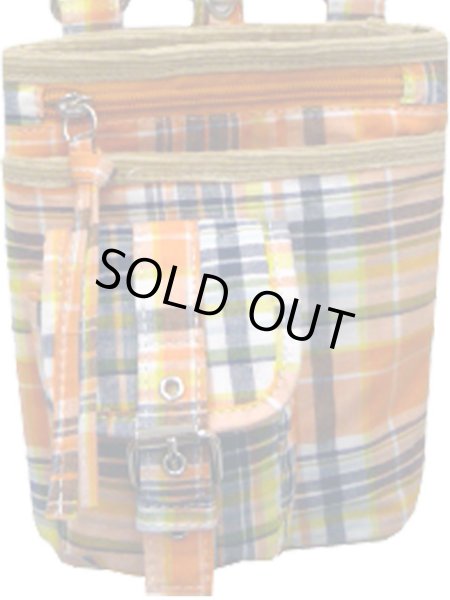 画像2: 【メール便ok】コットンチェックシザーバッグ(３色有) (2)