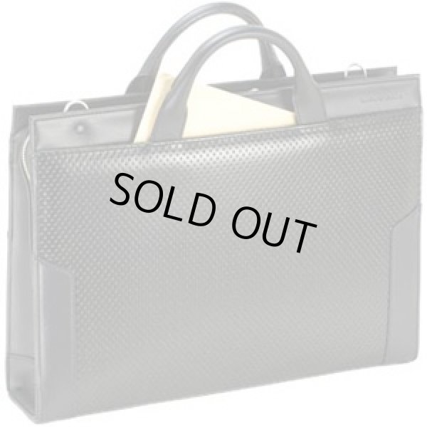 画像3: 【送料無料】【クーポン付】豊岡製ディンプル合皮大開きブリーフケースＢ４【取寄商品】 (3)