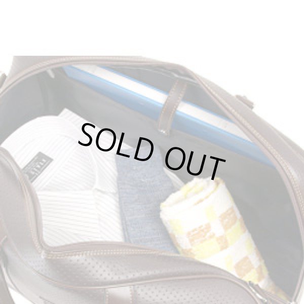 画像2: 【送料無料】パンチング合皮 ボストンバッグ（２色有）【取寄商品】 (2)